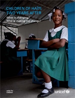 CHILDREN OF HAITI:TWO YEARS AFTER