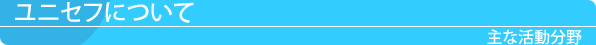 ユニセフについて 主な活動分野