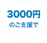 3000円のご支援で