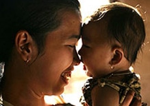 ウミさんと彼女の娘ケイシャちゃん