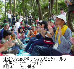 理想的な遊び場ってなんだろう（8月の「国際ワークキャンプ」で）