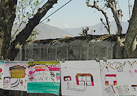 白書の発表に合わせて設けられた、2日間にわたるワークショップで、若者たちは、自分たちに影響を与える問題や、彼らが思い描く「より良い未来」を絵にし、これを披露しました。