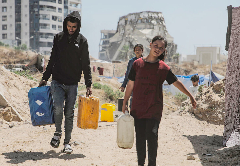 中東パレスチナのガザ地区
