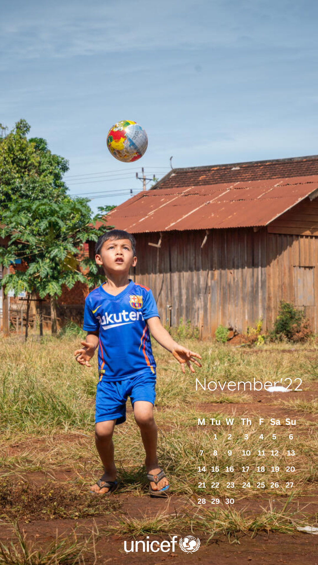 カレンダー2022年11月（カンボジア）