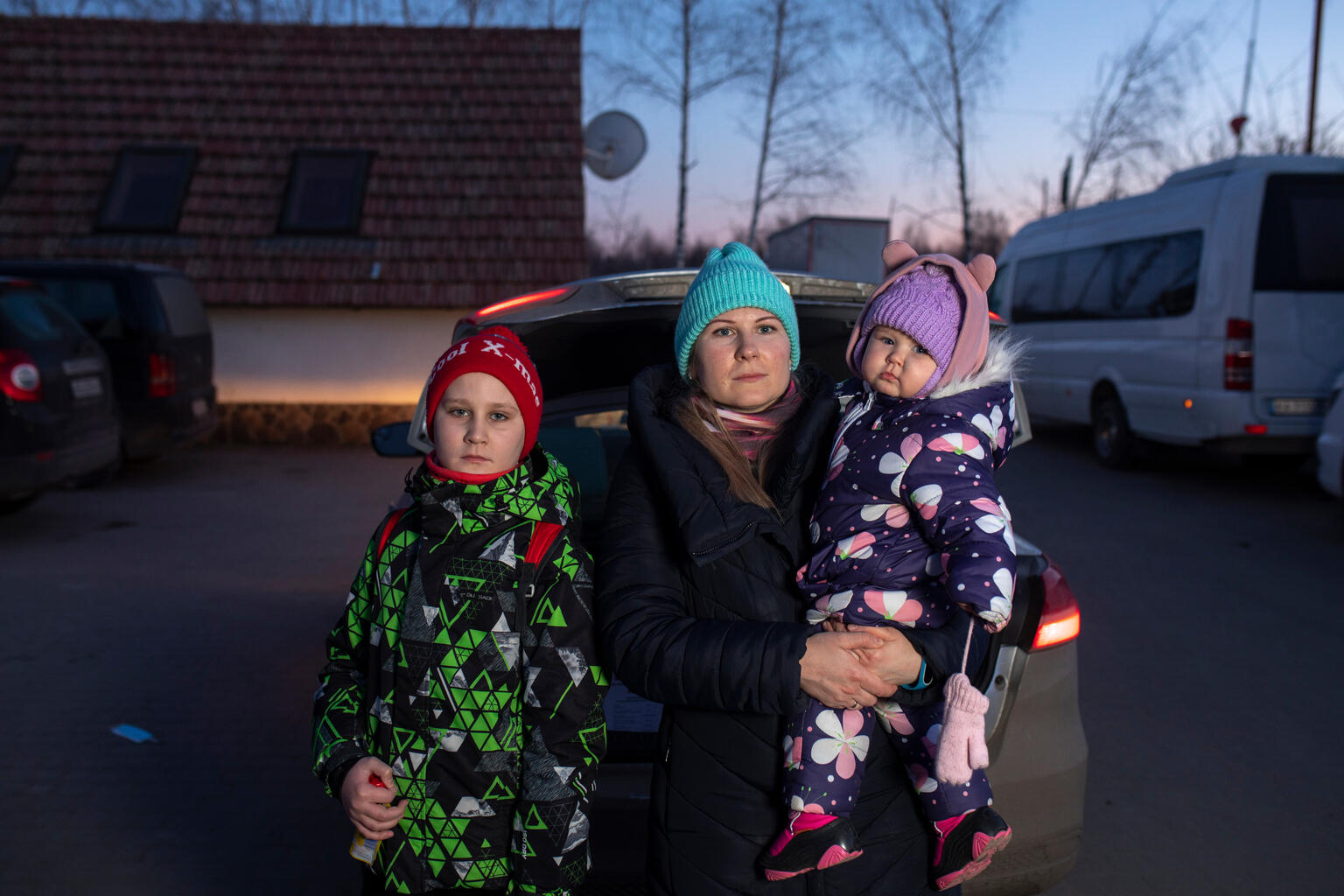 爆発音の響くハルキウから、1歳の娘と9歳の息子を連れて、1週間をかけてドイツに避難したユリアさん