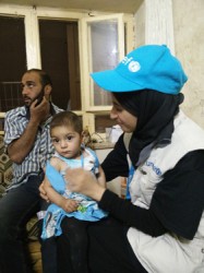 2016年1月に仮設の病院に連れてこられたとき、栄養不良で命の危機にあったリマーちゃん。現在は順調に回復を遂げている。