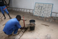 建築技術課程の実習の様子