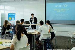 「SDGsを達成するためには創造性に富む若者の力が必要」と語る、外務省の甲木浩太郎・地球規模課題総括課長。