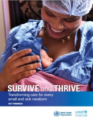 報告書『生存と成長：小さく生まれた、あるいは病気を持ったすべての新生児へのケアを良質なものに（原題：Survive and Thrive: Transforming care for every small and sick newborn）』