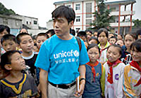 写真：ユニセフの水と衛生の専門家