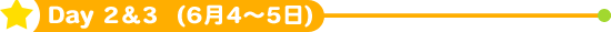 Day2&3 (6月4〜5日)
