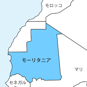 モーリタニア地図