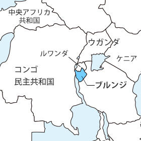 ブルンジ地図