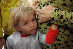 アレッポのアインアルアラブ（Ai’n Al Arab）からトルコへ避難した、クルドの女の子。※本文との直接の関係はありません。（シリア）