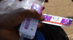 配布されたマラリアの予防薬。（シエラレオネ）