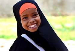 ソマリアの女の子。
