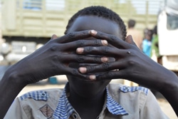 元子ども兵士の11歳の男の子。（南スーダン）