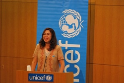 ユニセフ・キルギス共和国事務所の杢尾雪絵代表