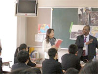 ＦＴＩ会議のため来日したユニセフ本部教育部チーフのクリーム・ライト氏