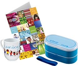 券面にはユニセフのロゴをデザイン