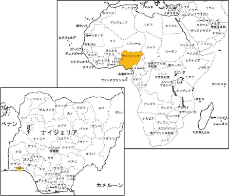 ナイジェリア地図
