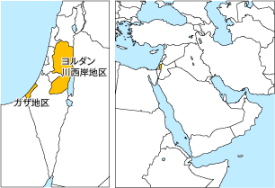 パレスチナ地図