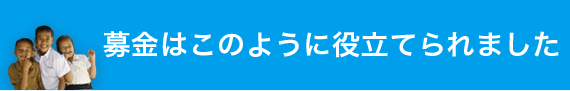 募金はこのように役立てられました