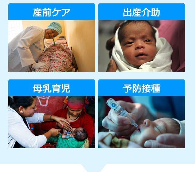 産前ケア 出産介助 母乳育児 予防接種