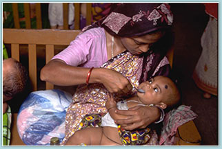 ORSで脱水症を改善