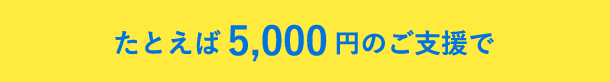 5,000円のご支援が