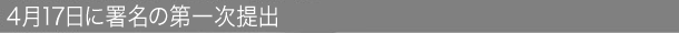 4月17日に署名の第一次提出