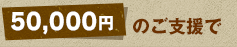 50,000円のご支援が