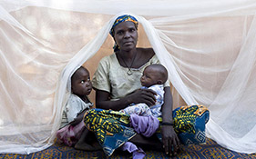 すべての家庭に蚊帳を