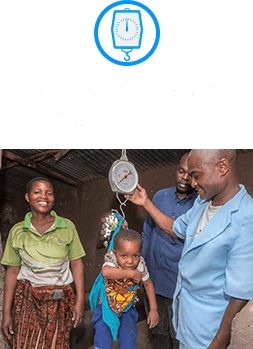 定期的な発育観察で栄養不良を予防