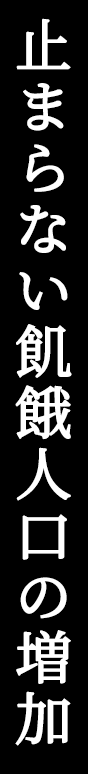 止まらない飢餓人口の増加