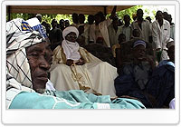 ニジェール影響力を持つ 屈指の宗教指導者、アブドゥー・バラ・マラファ首領。 