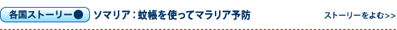 ソマリア：蚊帳を使ってマラリア予防
